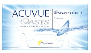 ACUVUE OASYS 2-Wochen-Kontaktlinsen für Tag und Nacht mit -2.00 dpt und BC 8.4 – UV Schutz, Austrocknungsschutz und extrem Komfortables Tragegefühl – 12 Linsen