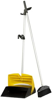 Vermop 1089005 Ergonomische Kehrgarnitur, Anthrazit, Gelb, 28 x 112 cm