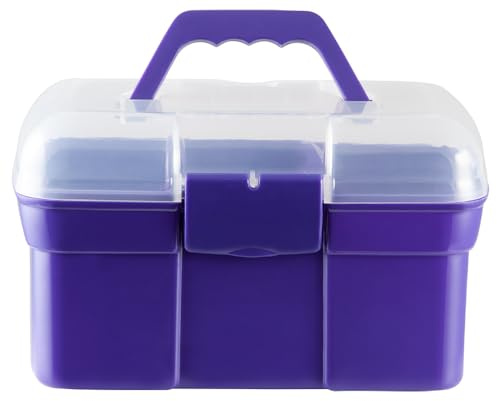 Pfiff 101752 gefüllte Putzkiste Sternenzauber, Putzbox mit Putzzeug Pferdepflege Lila