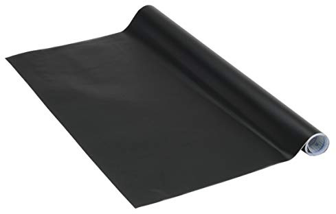 Venilia Tafelfolie selbstklebend | Kreidefolie Kühlschrank Tafel Schwarz Matt | 45cm x 1,5m, Stärke 150μ | Multifunktionstafel-Folie, Küchenfolie | ohne Phthalate | Made in EU