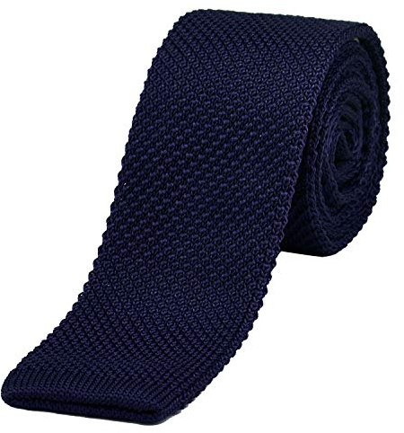DonDon schmale Strickkrawatte Krawatte Herren retro 5 cm