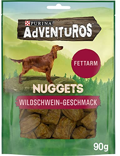 AdVENTuROS Nuggets Hunderleckerli, mit Wildschwein, 6 x 90g