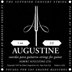 Augustine Black Saitensatz für Konzertgitarre, Low Tension, Schwarz, Leicht
