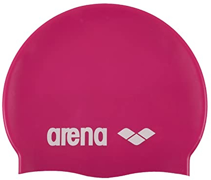 arena Classic Unisex Silikon-Badekappe, Schwimmkappe für Frauen und Männer, Badekappe mit Verstärktem Rand, Weiche und Strapazierfähige Schwimmkappe