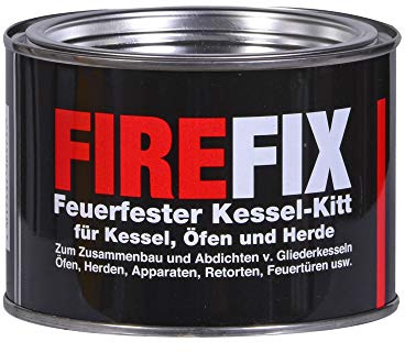 FIREFIX 1788 Kesselkitt (Dose) 500 g, hitzebeständig bis 1.000 °C | Firefix, Ofenreparatur, Kamin, Kessel, Dichtmasse, Montage, langlebig, Heiztechnik, hochwertig, hitzebeständig