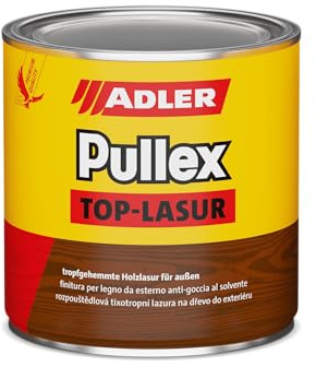 ADLER Pullex Top-Lasur - 2,5 L Kiefer - Tropfgehemmte Holzlasur in Profi-Qualität für Holz außen - Lasur in verschiedenen Holzfarbtönen