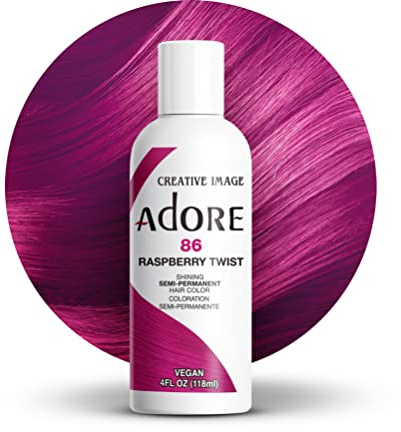 Adore 86 Himbeer Twist Glänzende Semi Permanente Haarfarbe, 118 ml