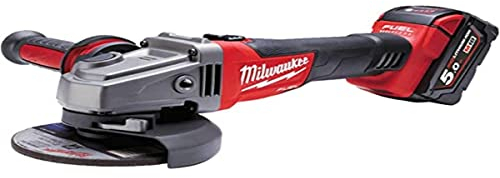 Milwaukee 4933448866 Akku-Winkelschleifer M18CAG-125X/5,0 Ah, 12 W, 12 V