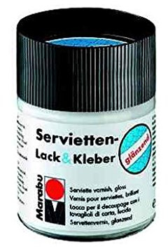 Marabu Servietten-Lack & Kleber, gl nzend, 50 ml, im Glas VE = 1