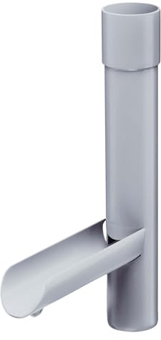 INEFA Fallrohr Regensammler, Regenklappe DN75 / 75mm Grau PVC | Regenwassersammler, Regenrohrklappe Kunststoff, Regendieb für Regentonne, Wassersammler Dachrinne, Regenwasserklappe