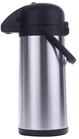 Haushalt International Airpot 3,0 L Pumpkanne Isolierkanne Thermo Kanne Kaffeekanne Camping Edelstahl