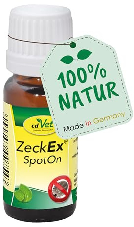 cdVet ZeckEx SpotOn 10ml - Duftöl mit Bio-Ölen mit langanhaltenden, maskierenden Eigenschaften gegen Lästlinge wie Zecken