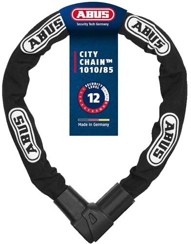 ABUS Kettenschloss CityChain 1010 – Fahrradschloss aus gehärtetem Stahl – ABUS-Sicherheitslevel 12