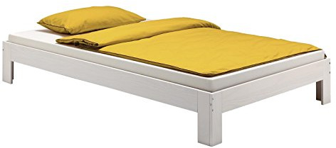 IDIMEX Futonbett Einzelbett Thomas 140 x 200 cm Kiefer massiv weiß lackiert