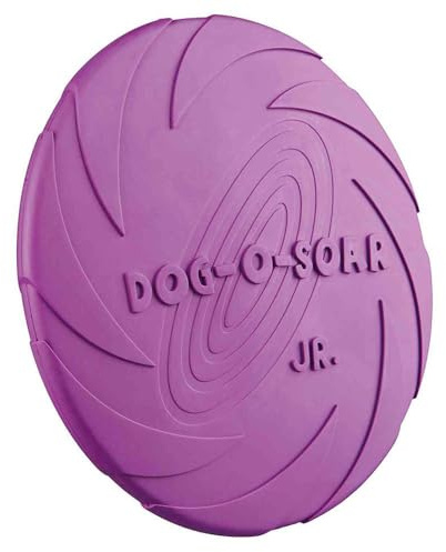 TRIXIE Dog Disc - robustes Hundespielzeug aus Gummi zum Apportieren - ø 15 cm, Hunde-Frisbee - 33500