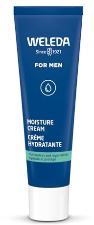 WELEDA Bio FOR MEN Feuchtigkeitscreme – frische Naturkosmetik Männer Gesichtscreme Hautpflege für trockene & empfindliche Haut. Schnell einziehende Herren Gesichtspflege mit Jojobaöl & Sesamöl (30ml)