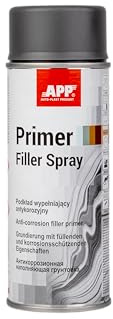APP Primer Filler Spray Grundierung Spray mit hohem Füllvermögen | Rostschutzgrundierung mit aktivem Korrosionsschutz | Füller spraydose für Autolack | Dunkelgrau | 400 ml