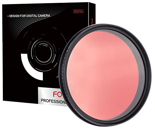 FOTGA 58mm Sechs-im-EIN Einstellbare Infrarot Infrared Pass X-Ray-Objektiv-Filter IR Filter 530nm bis 750nm