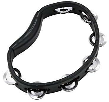 Meinl Hand Held ABS Tamourine HTBK, einreihig, black
