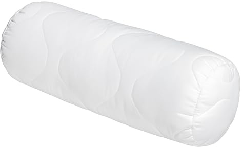 sleepling Nackenrolle 15x40 cm, Kopfkissen, Zierkissen, Sofakissen, Allergiker Kissenrolle, Schlafrolle 15 x 40, Deko Kissen Füllung, Ökotex, Waschbar bis 60 Grad, Made in EU, Basic 100