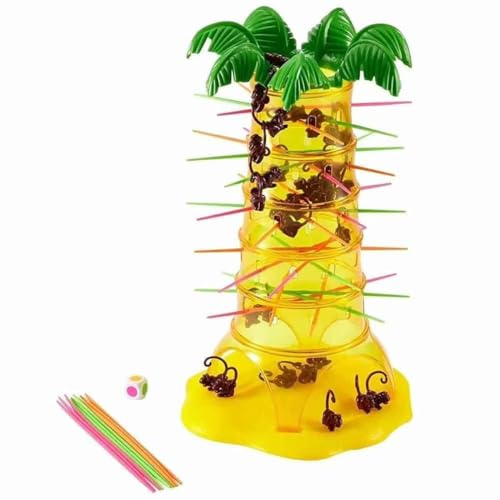 Mattel Games SOS Affenalarm Spiel, Würfelspiel für die Familie, Kinderspiele, Verpackung kann variieren, für 2-4 Spieler, ab 5 Jahre, 52563