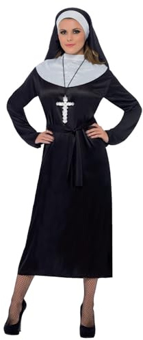 Smiffys BR20423XS Nonne Kostüm, Damen
