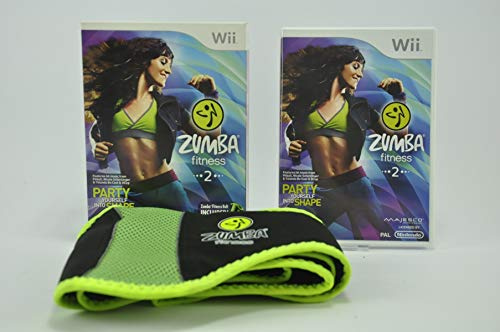 Zumba Fitness 2 (Nintendo Wii, 2011) Komplettes Spiel und Zumba Fitness-Gürtel
