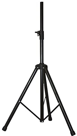 Ibiza - SS03 - Aluminium-Lautsprecherständer, max. 1,80 m und 30 kg - Schwarz