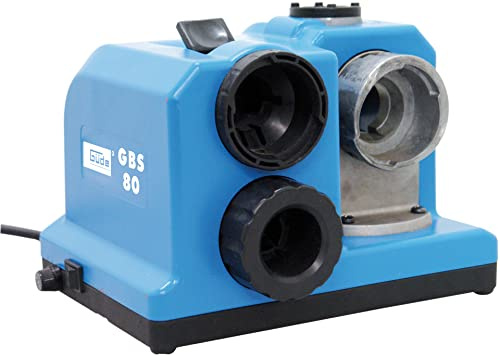 Güde Bohrerschärfgerät GBS 80 (80 W, Motordrehzahl 4200 1/min, für Spiralbohrer mit Ø 3 mm - 13 mm, Bohrer mit Spitzenwinkel von 118°, zum Trockenschleifen)