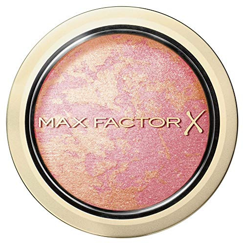 Max Factor Compact Blush Lovely Pink 5 – Marmoriertes Rouge für den perfekten Glow – Multitonales Puder Blush – Farbe Rot-Pink – 1 x 2 g