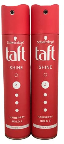 Drei Wetter Taft Glanz Haarspray, ultra starker Halt, 2er Pack (2 x 250 ml)