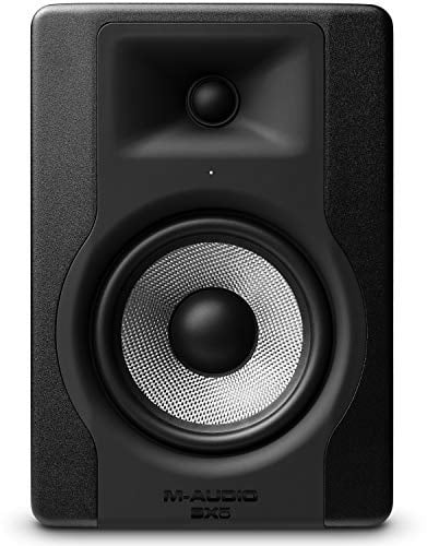 M-AUDIO BX5 Kompakter 2-Wege 5-Zoll Studiomonitor, Lautschprecher Aktiv, für Musikproduktion oder Mixen, mit integrierter Akustischer Raumsteuerung