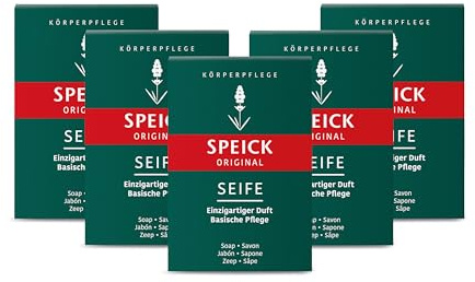 Speick Original Seife - der Klassiker mit unverwechselbarem Speick Duft, 5x100g