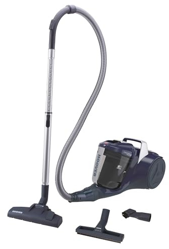 Hoover Staubsauger beutellos Breeze Home mit Universalbodendüse I Zyklon ohne Beutel für alle Bodenarten I Mit größenverstellbarem Stab, EPA-Filter, 5m Kabel mit Auto-Aufwicklung & Griff