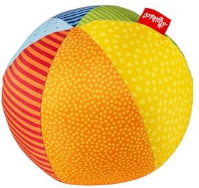 SIGIKID 49581 Softball groß Baby Activity PlayQ Mädchen und Jungen Babyspielzeug empfohlen ab 3 Monaten mehrfarbig, Ball 19 cm