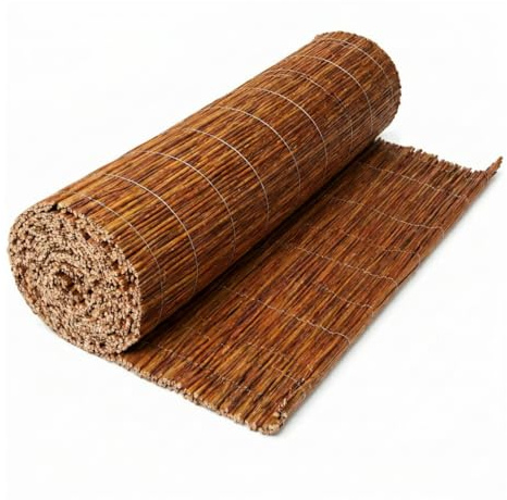 FORYOURPROTECTION Weidenmatte Weidenzaun Sichtschutz Windschutz 120 x 600 cm Weidenzaunmatte für Garten, Balkon und Terrasse