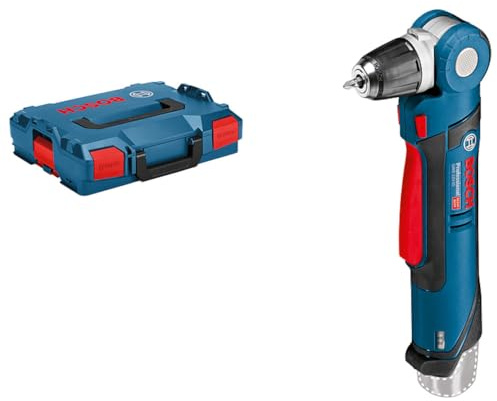 Bosch Professional 12V System Akku Winkelbohrmaschine GWB 12V-10 (inkl. Einlage für Zubehör, Einlage, L-BOXX, ohne Akku/ Ladegerät)