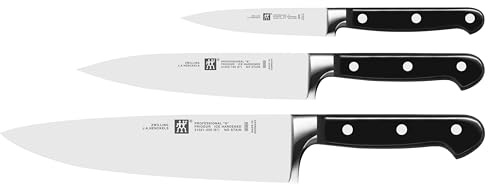 ZWILLING Professional S Messer-Set 3-teilig, Rostfreier Spezialstahl, Schwarz, Made in Germany