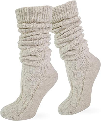 normani Original Trachtensocken Trachten Strümpfe Socken Natur Kniebundstrümpfe Pin Knopf Lang Kurz bis Übergröße