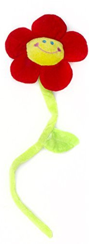 GOODS+GADGETS Singende Happy Birthday Blume in 5 Farben - Geburtstags-Geschenk mit Melodie - Rot