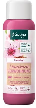 Kneipp Cremebad Hautzarte Verwöhnung - Badezusatz mit hochwertigem Mandelmilchextrakt & reichhaltigem Mandelöl - zarter Duft und langanhaltender cremiger Schaum - 400ml