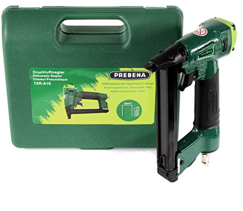 Prebena 1XR-A16 Luftdruck Druckluftnagler im Transportkoffer