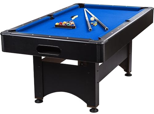 GAMES PLANET 6 ft Billardtisch Trendline“ + Zubehör, 12 Farbvarianten, 184 x 108 x 82 cm (LxBxH)
