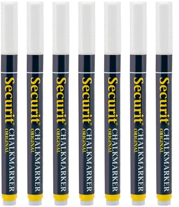 Securit Kreidemarker, 1-2 mm, 7 Stück, weiß