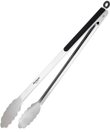Westmark Grillzange, Rostfreier Edelstahl/Kunststoff, Länge: 37,7 cm, Classic Spezial, Silber/Schwarz, 15162270