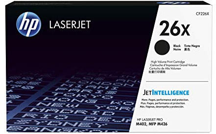 HP 26X Original Tonerkartusche Schwarz, XL | Schwarzdruck mit hoher Ergiebigkeit für HP LaserJet PRO M402 und M426 mit 9.000 Seiten Kapazität