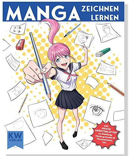 Manga zeichnen lernen: für Anfänger & Fortgeschrittene - Anime & Manga Malbuch mit Anleitung + Tipps – step by step zum ersten eigenen Manga Buch | SimplePaper