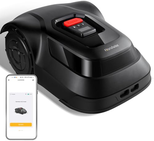 Mähroboter, 2.4 G WiFi oder Bluetooth-Verbindung, Steuerung über APP, 500 m², Intelligente Routenplanung, Einstellung des Verbotenen Bereichs, Intelligenter Schneidkopfanpassung, Kantenschneide, IPX6