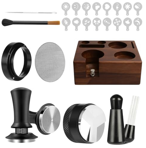 SEHAUSEU 51mm espresso Tamper Set mit Tamperstation