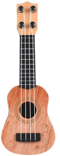 SAFIGLE Mini Ukulele Spielzeug 4-Saiten Kindergitarre Für Kinder | Kunststoff, 25.00 X 9.00 X 2.70 cm, Nylonmaterial-Saiten, Glatte Oberfläche Ohne Grate